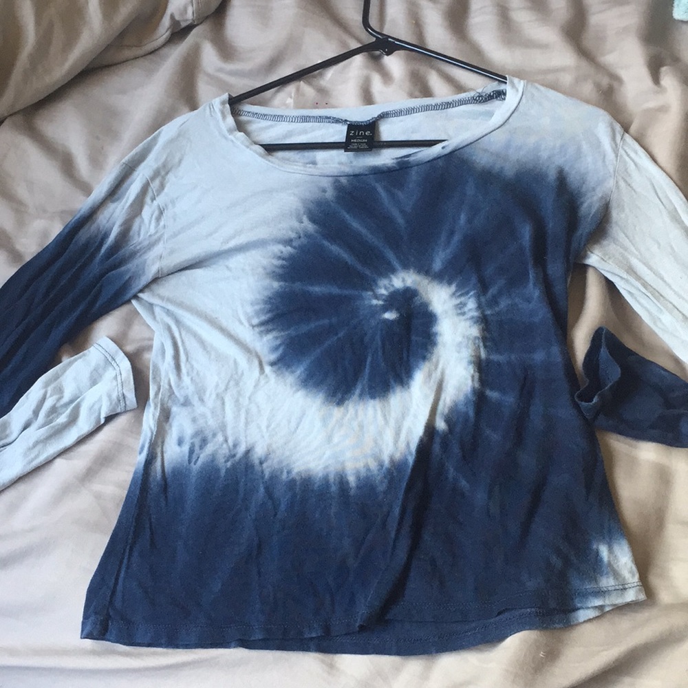 Tie-dye long sleeve shirt